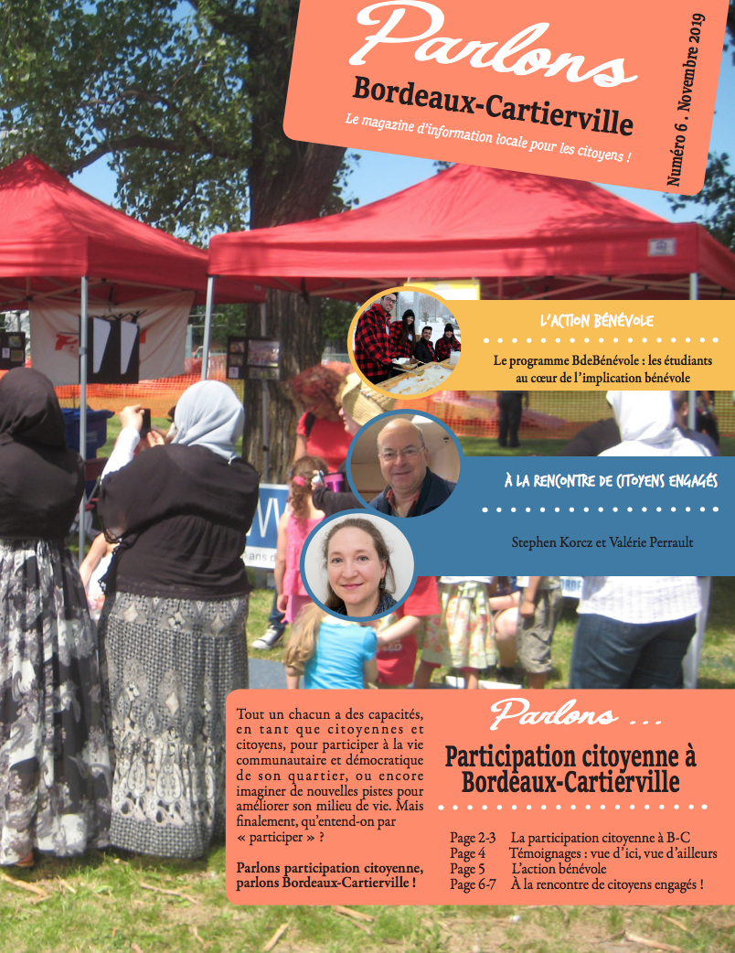 page de couverture du document, on voit des femmes et des enfants jouer pendant une fête de quartier